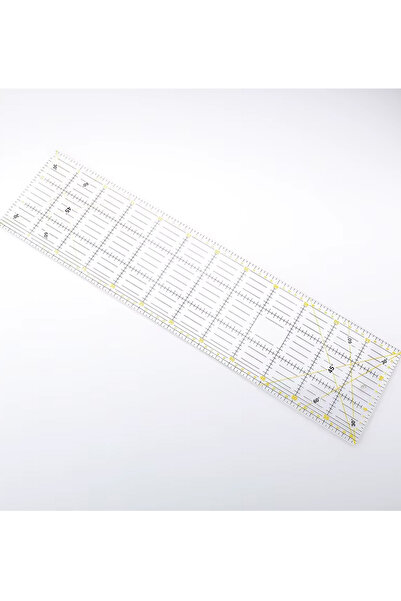 hodbehod Χάρακας Patchwork Quilting 15x60cm μεγάλου μεγέθους, διαφανής, για ραπτομηχανή και μοντελοποιία