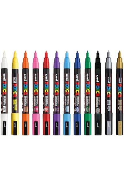 STOREMAX Kerem Felt Tip 0.9-1.3 mm Set of 12 Pen 3m Posca Marker New Shop 1109945