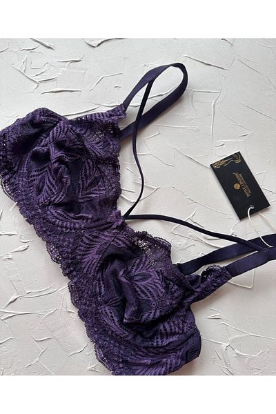 İntive Lingerie Tyla Lace C Cup Κομψό σουτιέν συσφιγκτικό με κορδέλα μπροστά για καθημερινή χρήση