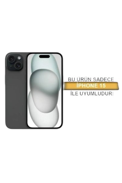 BRUNTOO Apple iPhone 15 Launch Case Velvet Inside Female Silicone Cover Black.