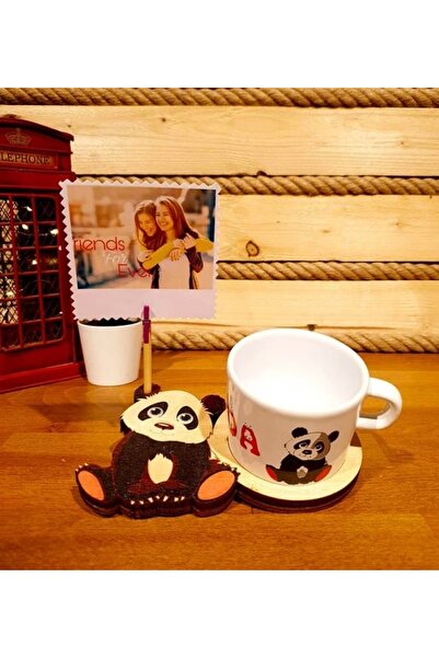 Kişiye Özel Panda 3D Figürlü Kupa Arkadaşa Hediye