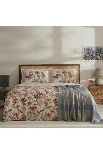 Karaca Home Piko Doppelbett Bettwäsche und Decken Set