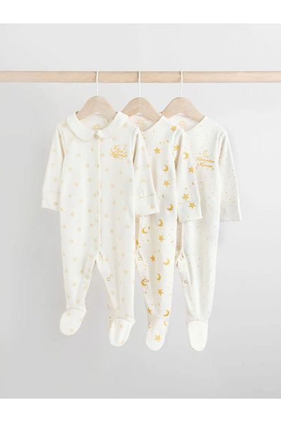 Next Baby طقم أكياس نوم مكونة من 3 قطع من القطن العضوي بنسبة 100% تحت عنوان عيد رمضان - ALYAA7904