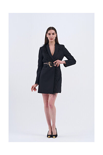 MODATALİKA Trend Kadın Zarafetin Ve Şıklığın Buluştuğu Nokta Tüylü Ceket Elbise ile tarzınızı yansıtın