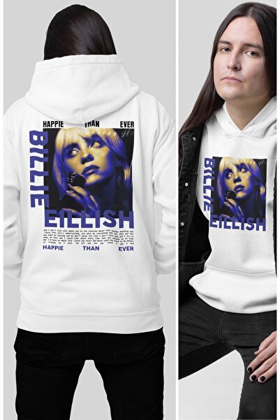 Fuddy Moda Billie Eilish unisex majica sa kapuljačom, velika veličina