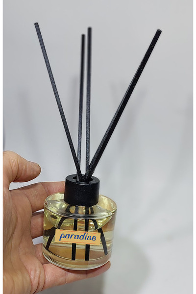 Paradise 1 adet silindir model Şişe Esas Bambu Çubuklu Oda Kokusu 100 ml bamb...