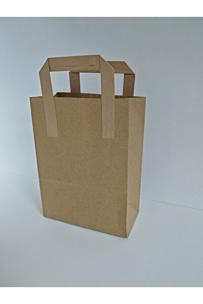 arminow KAĞIT SAPLI KRAFT KAĞIT ÇANTA - HEDİYE POŞETİ - HEDİYE PAKETİ - 18X24X9 CM - 25 ADET - Ç087