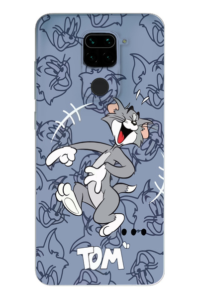moonset Xiaomi Redmi Note 9 Uyumlu Tom Tasarımlı Baskılı Şeffaf Telefon Kılıfı