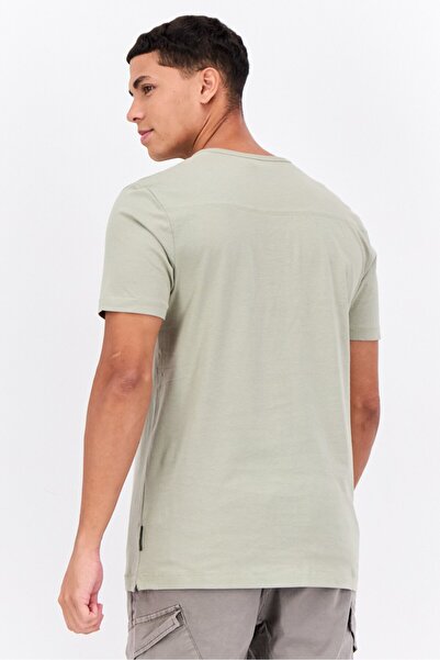 French Connection Men Crew Neck Short Sleeve Brand Logo T-Shirt, Sage