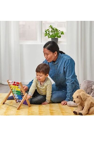 IKEA Mental Development Abacus Entertainment Different Colorful Quality Premium Beads
