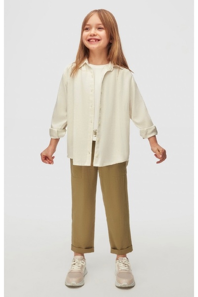 nk kids Girl's Soft Textured Shirt T-Shirt Pants 3 Piece Set
