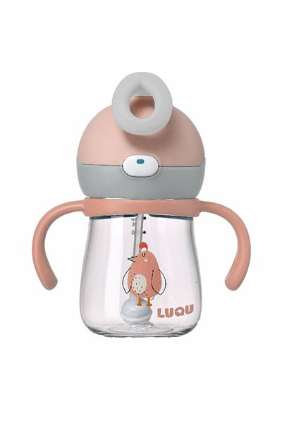 LUQU BABY Luqu Straw Cup Tritan 220ml-Pink