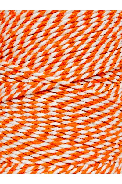 Akduman İplik 200 Mt Orange-White Gift Packing Rope 200 Gr