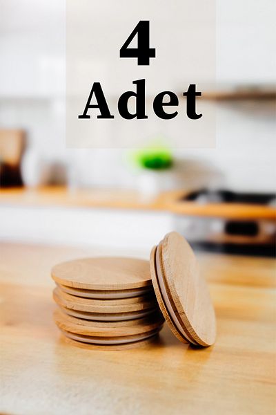 ZURİ DESİGN 4 Pack Wood Vacuum Replacement Lids -Compatible for Elysa and Timeless Breakfast & Storage Containers