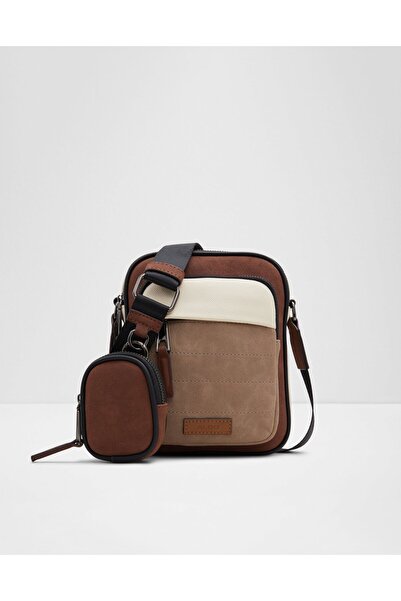 Aldo Men's Beige Cross Body Bag With Single Compartment