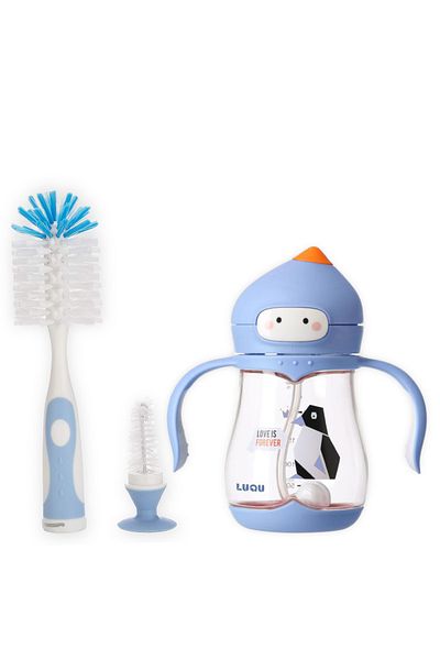 LUQU BABY LUQU Tritan Sippy Cup for Baby With Cleaning Brush