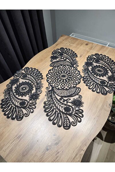 Tekstilife Set dormitor 3 buc, Natural Cordene DanterelRunner Supla