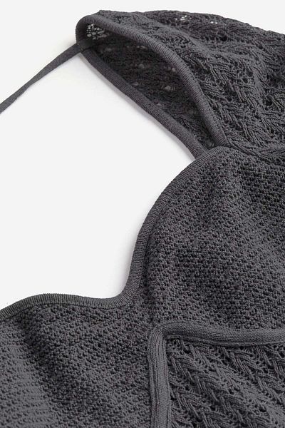 H&M Pointelle-knit corset-style top