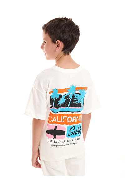 Victor and Jane By Styli California Surf Graphic Print Oversized T-Shirt
