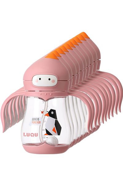 LUQU BABY LUQU Tritan Sippy Cup for Toddlers 240ML-Pink-Pack of 10