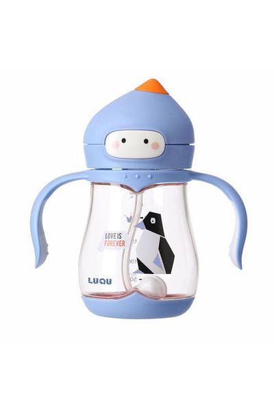 LUQU BABY Luqu Straw Cup Tritan 240ml-Blue