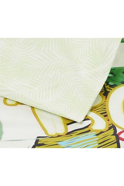 STOREMAX Erhnshp Tess Ranforce - Floral Print 100% Cotton Duvet Cover Set, Multicolor, Single