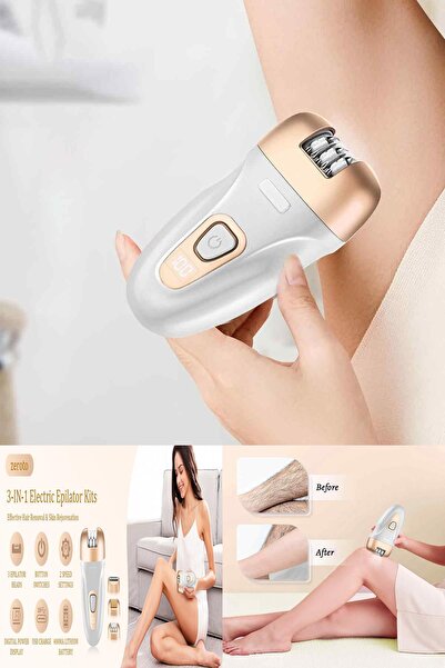 Yu Su Tools "3'ü 1 Arada Elektrikli Epilatör: Epilasyon, tıraş ve ayak bakımı...
