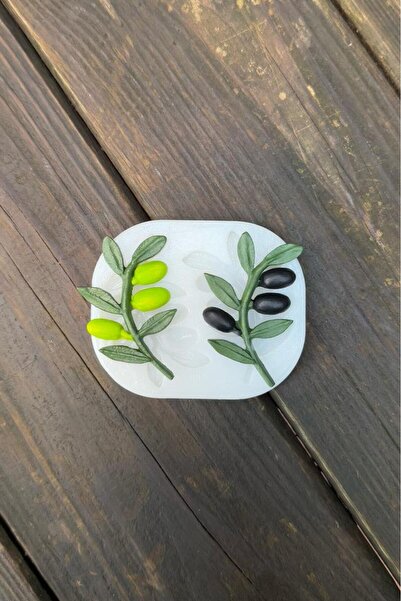 rufus concept Zeytin Dalı İkili Silikon Mum Kalıbı