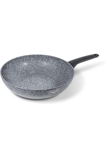 STOREMAX Mu-Artshop Sinfonia Wok 28 cm Also Suitable for Induction, Reinforced with Mineral Particles