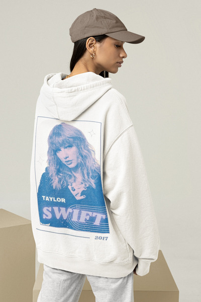 SEVBANO سترة بغطاء للرأس مطبوعة للجنسين من Reputation Taylor Swift