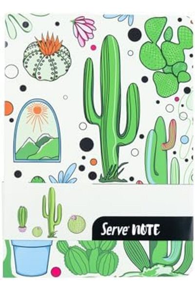 STOREMAX Muartshop Notebook 15 X 21 Lined Patterned Apple Green 871301