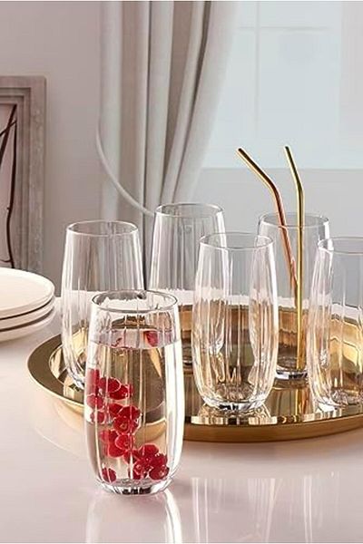 STOREMAX Ntwork Linka Glass for Soft Drinks, 3 Pcs 500 Cc Art 1087243