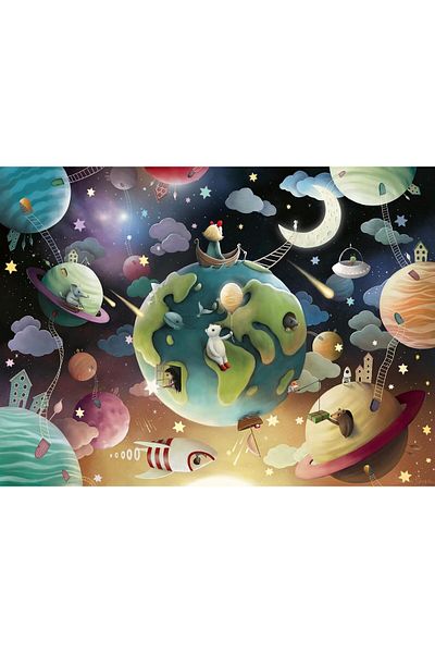 STOREMAX 129713 100P Puz Planets, Multicolour Star Buy Bz 1087243