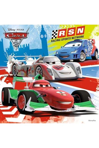 STOREMAX Jvnnastore (92819) - 3 X 49 Piece Puzzle Wd, Cars2 Racing Trendyfr 646268