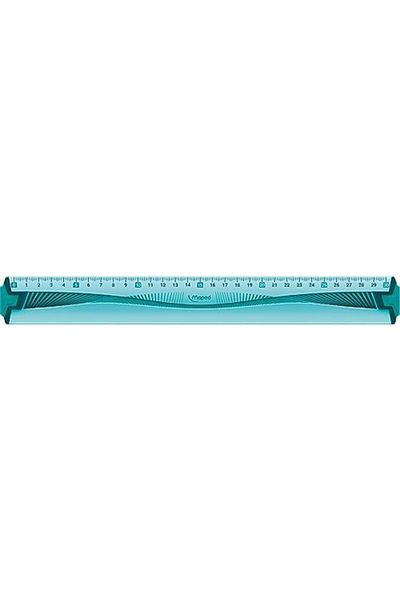 STOREMAX Lvnshop 30 cm Blue Ruler - Straight, Shatterproof, Non-Slip, Soft - Lv 2241