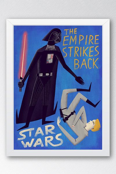 Saturn Pictură înrămată Star Wars - Space Wars Return Of The Emperor Poster Poster