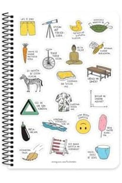 STOREMAX Muartshop Things A5 Spiral Academic Agenda - My Eyes Are High 871301