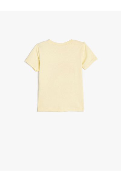 Koton T-Shirt Dolphin Printed Short Sleeve Crew Neck Cotton