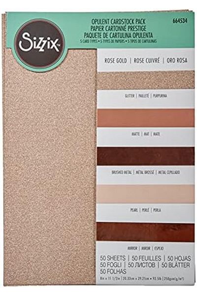 STOREMAX Sellbuystore Rose Gold, Surfacez, Surfaces-Rich Cardstock, 8X11.5 Inches, 50 Pack 1053513