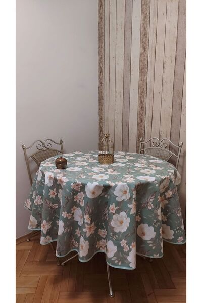gonk Round,Country Pattern,Duck (Liquid Protective,Stain-Protective) Fabric,Tablecloth