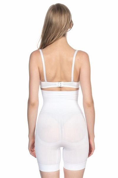 emosavm White Emay 2056 High Waist Massage Long Leg Corset