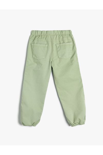 Koton Parachute Jeans Baumwolle mit elastischer Taille und Tasche – Parachute Jean