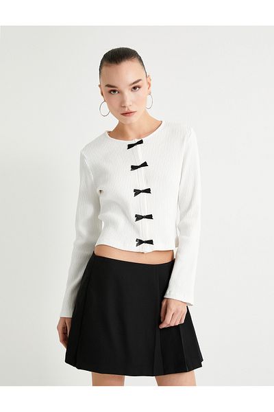 Koton Fustă mini Short Plis Dublu-Spani
