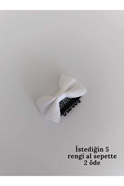 MutluBiDünya Lily Beyaz Renk Bebek Tokası Yenidoğan Tokası Az Saçlı Bebek Tok...