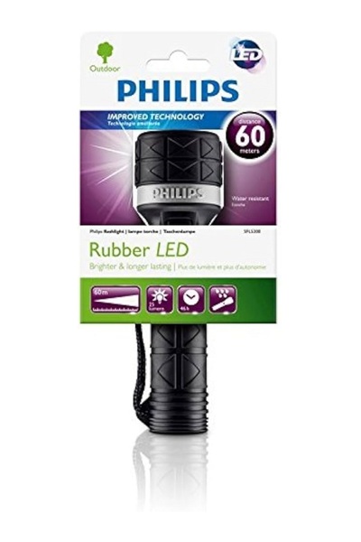 Philips Φακός SFL5200/10, Αδιάβροχος, 60μ (Μαύρο)