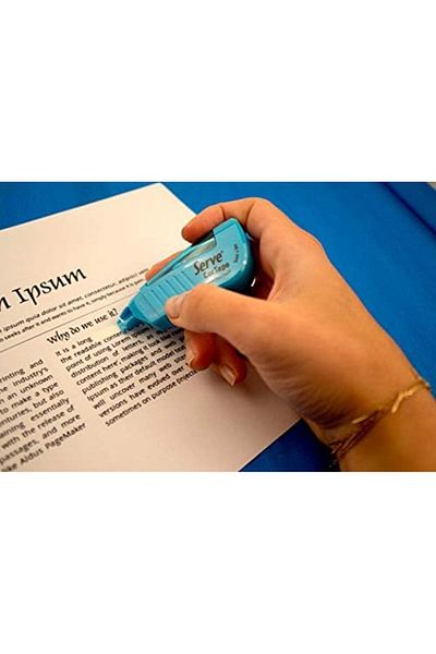 STOREMAX Muartshop Cortape Strip Eraser 5 Mm*8Mt Highlighter Blue Single Blister 871301