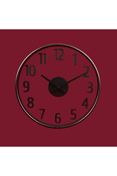 Evidea Deco Anthracite Duvar Saati - Antrasit / Şeffaf - 38 cm