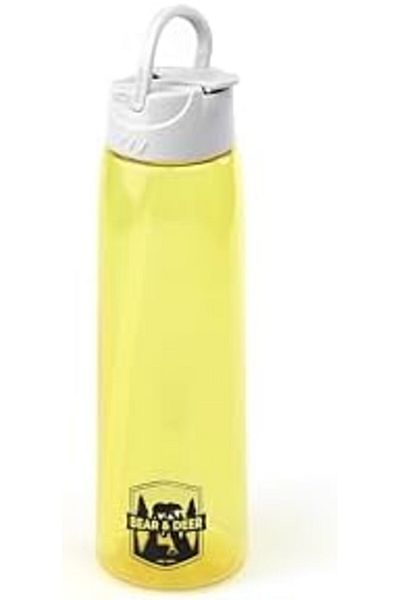 STOREMAX Jvnnastore Tritan Yellow Pastel Transparent Plastic Flask with Movable Handle 750 ml - Mt0005 Trendyfr 6462