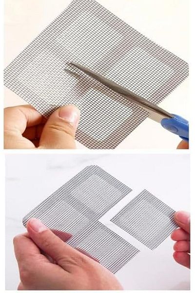 STOREMAX Muartshop Outlet 10 Pieces of Adhesive Can Be Used by Cutting Ripped Door-Window Screen O