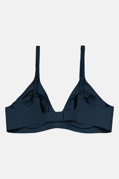 SLOGGI Women Plain Padded Bra, Teal Blue